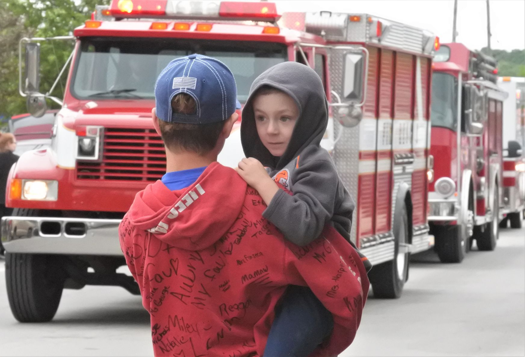 Look fire trucks!